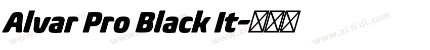 Alvar Pro Black It字体转换